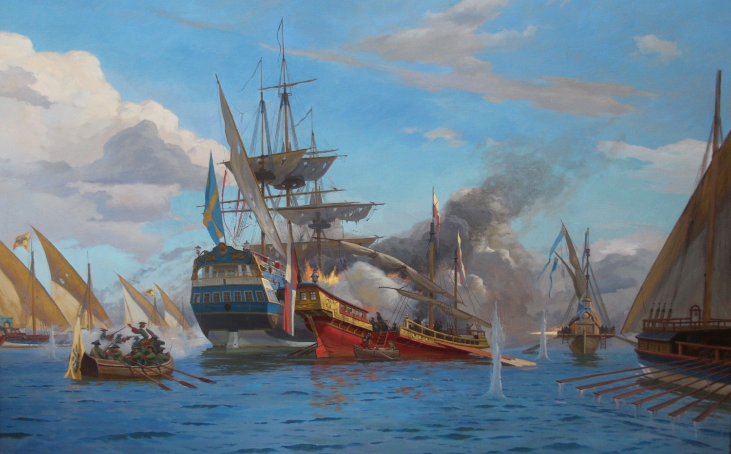 Гангутское сражение 1714 года: участники и причины морской битвы у мыса Гангут